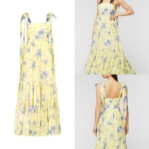 LOVESHACKFANCY BURROWS YELLOW SPRING/SUMMER DRESS 🌼